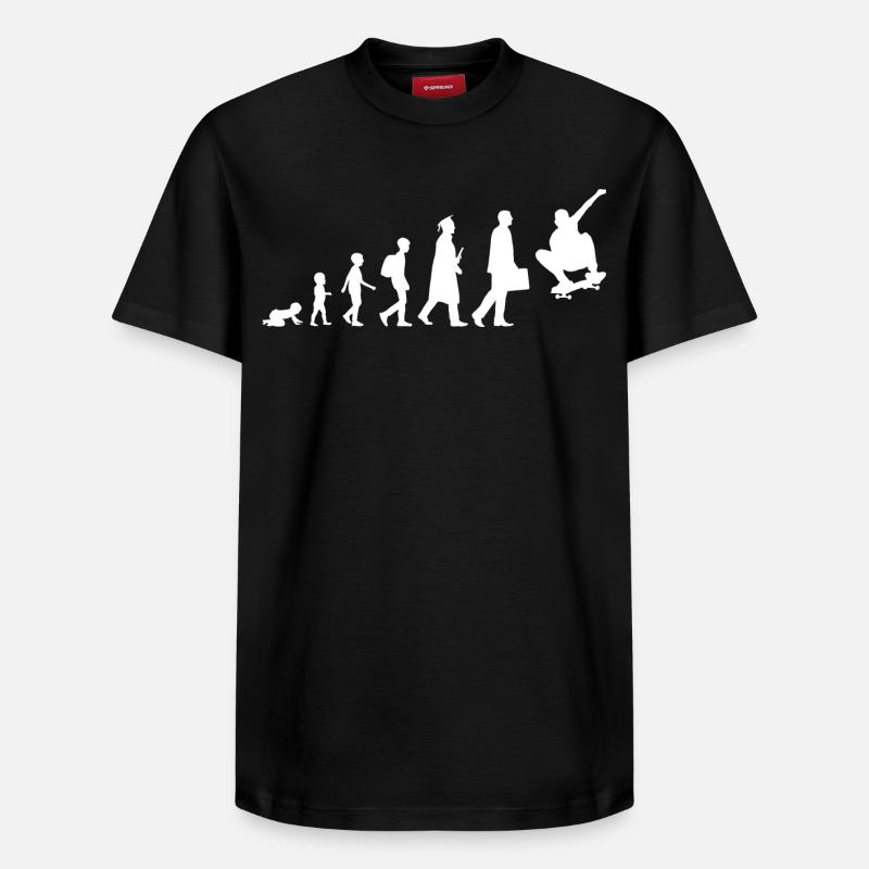 Entwicklung eines Skateboarders - Relaxed Unisex Supima Cotton T-Shirt – von SPREAD - Schwarz