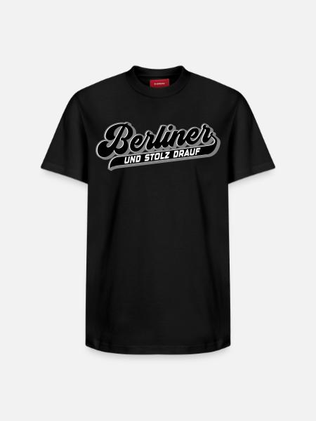 Berliner und Stolz drauf | Farben änderbar - Relaxed Unisex Supima Cotton T-Shirt – von SPREAD - Schwarz