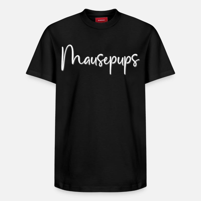Surnom affectueux des chiots de souris - T-shirt unisexe décontracté en coton Supima – de SPREAD - noir