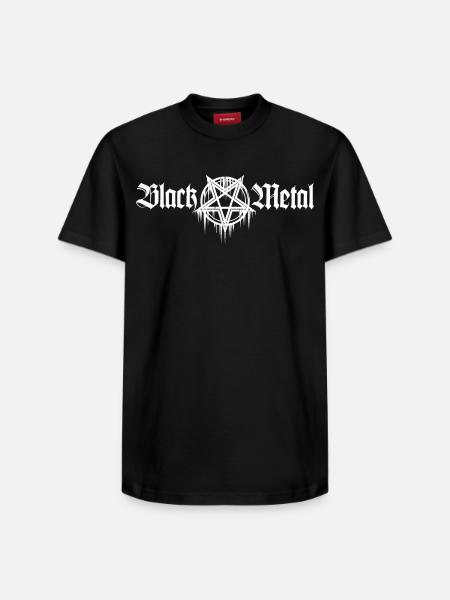 Black Metal | With pentagram - Relaxed Unisex Supima Cotton T-Shirt – by SPREAD - black
