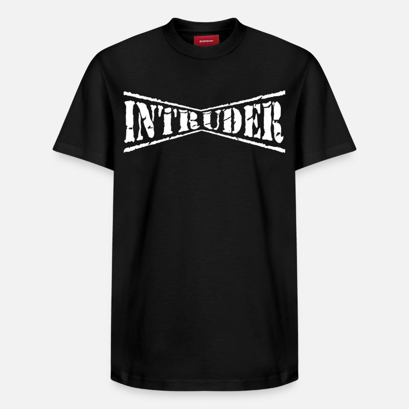 intruder hacker eindringling clan sticker computer - Relaxed Unisex Supima Cotton T-Shirt – von SPREAD - Schwarz