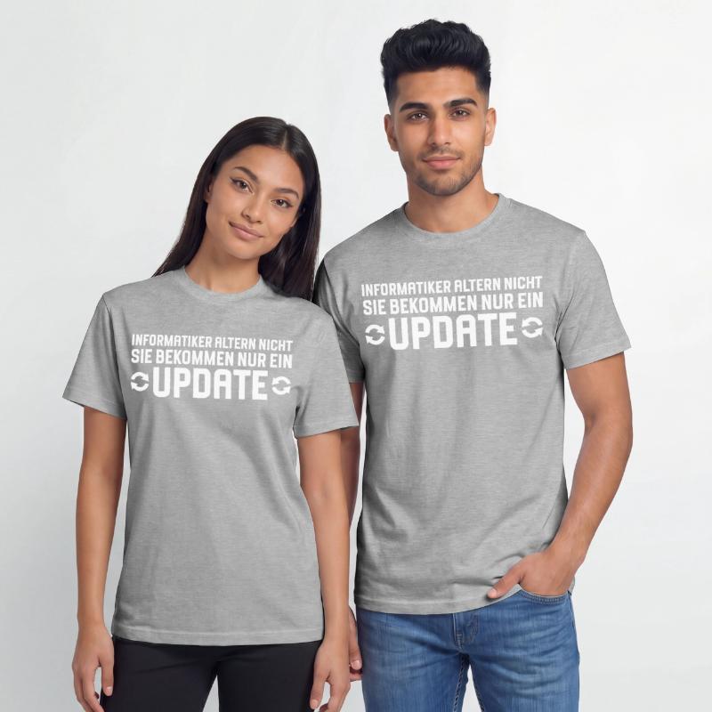 Computer scientists age, not programmers Relaxed Unisex Supima Cotton T-Shirt – by SPREAD