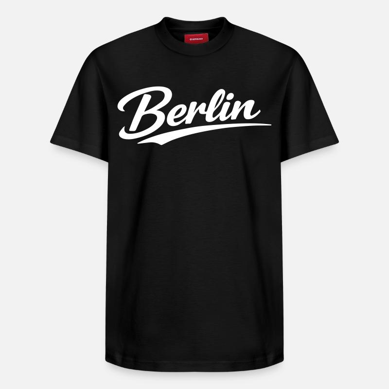 Berlin - T-shirt unisexe décontracté en coton Supima – de SPREAD - noir