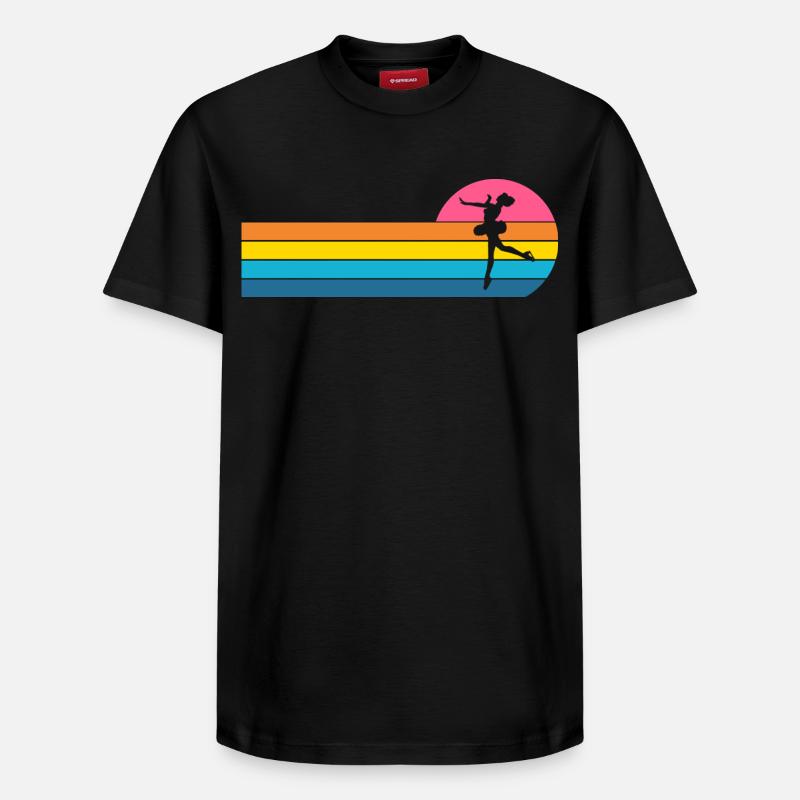 Eiskunstläuferin - Relaxed Unisex Supima Cotton T-Shirt – von SPREAD - Schwarz