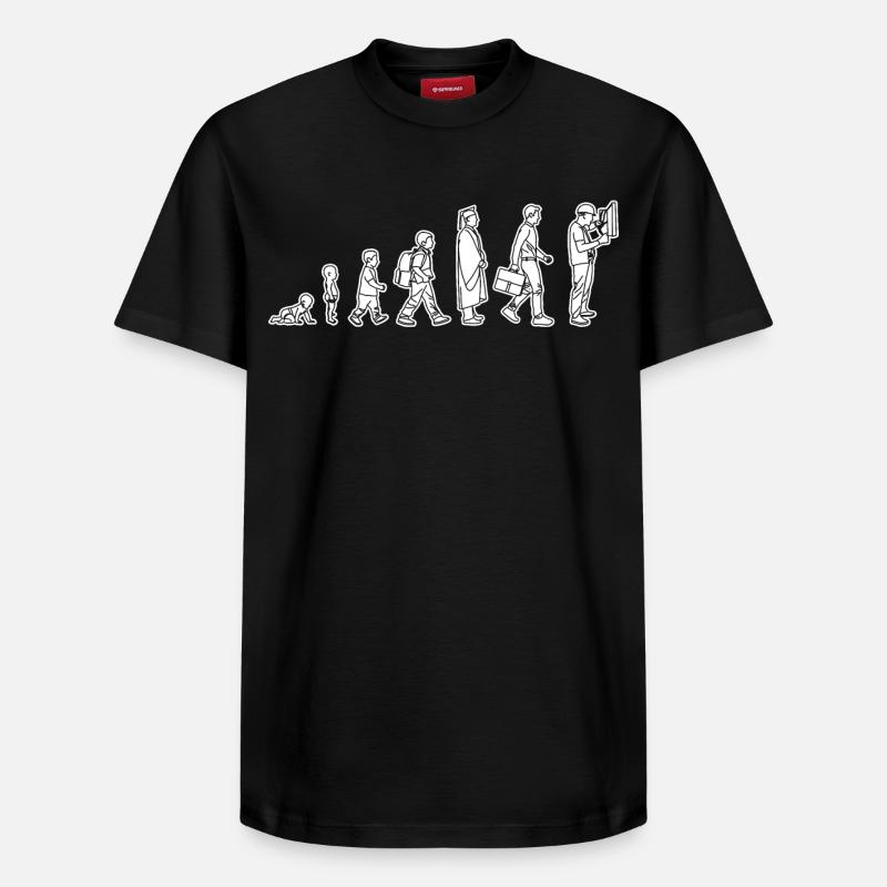 De l’enfant à l’électricien - T-shirt unisexe décontracté en coton Supima – de SPREAD - noir