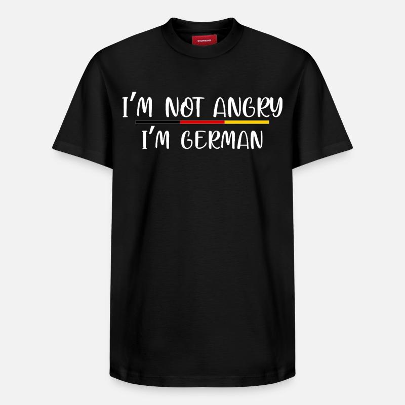Humorous German Identity Statement - Relaxed Unisex Supima Cotton T-Shirt – by SPREAD - black