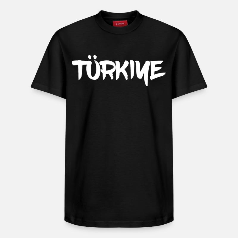 Lettrage Türkiye - T-shirt unisexe décontracté en coton Supima – de SPREAD - noir