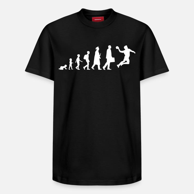 Evolution Handball - T-shirt unisexe décontracté en coton Supima – de SPREAD - noir