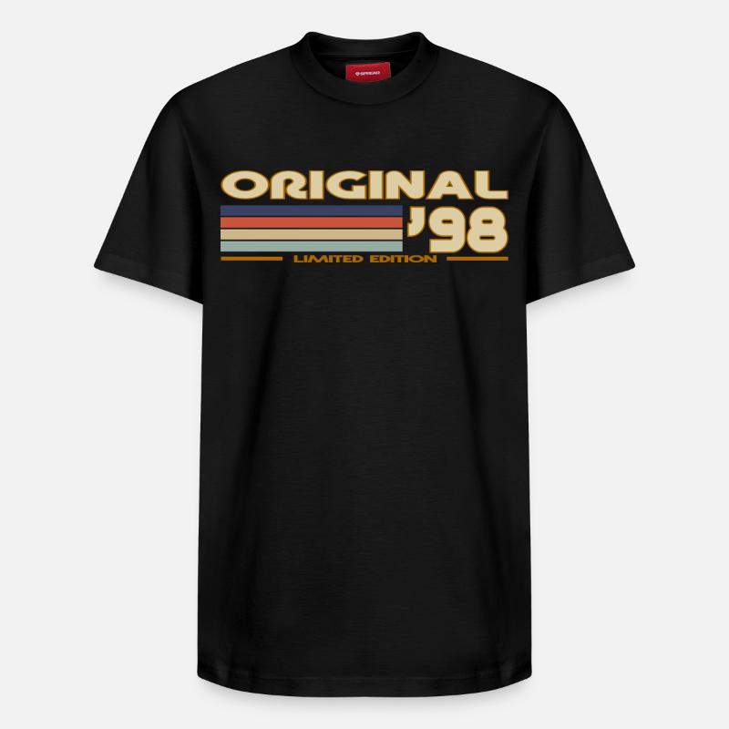 1998 - T-shirt unisexe décontracté en coton Supima – de SPREAD - noir
