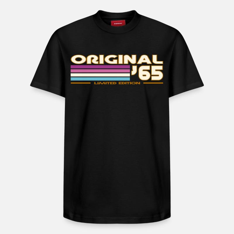 1965 - T-shirt unisexe décontracté en coton Supima – de SPREAD - noir