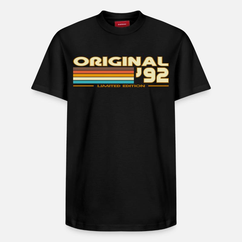 1992 - T-shirt unisexe décontracté en coton Supima – de SPREAD - noir