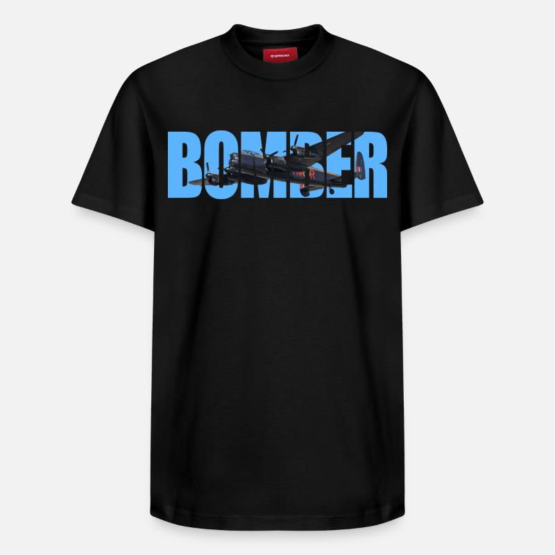 bombardier Avro Lancaster - T-shirt unisexe décontracté en coton Supima – de SPREAD - noir