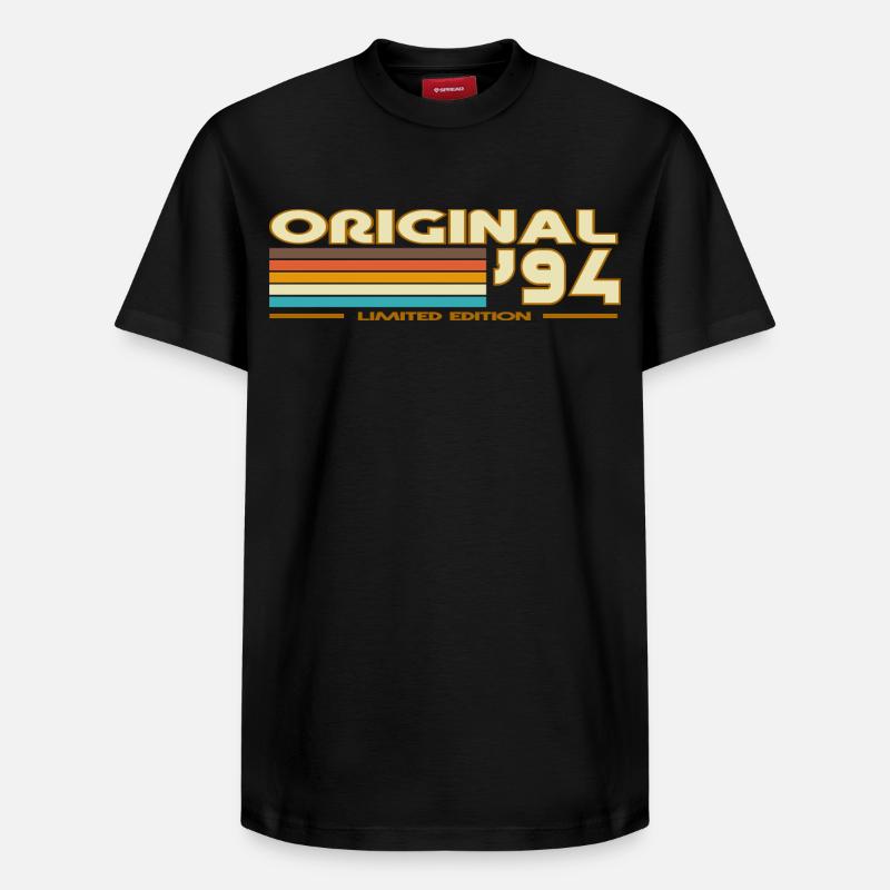 1994 - Relaxed Unisex Supima Cotton T-Shirt – von SPREAD - Schwarz