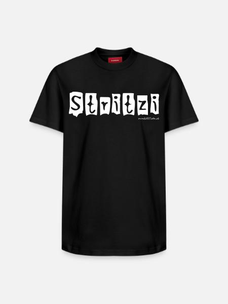 Stritzi - Strolch, cheeky, Austrian dialect - Relaxed Unisex Supima Cotton T-Shirt – by SPREAD - black