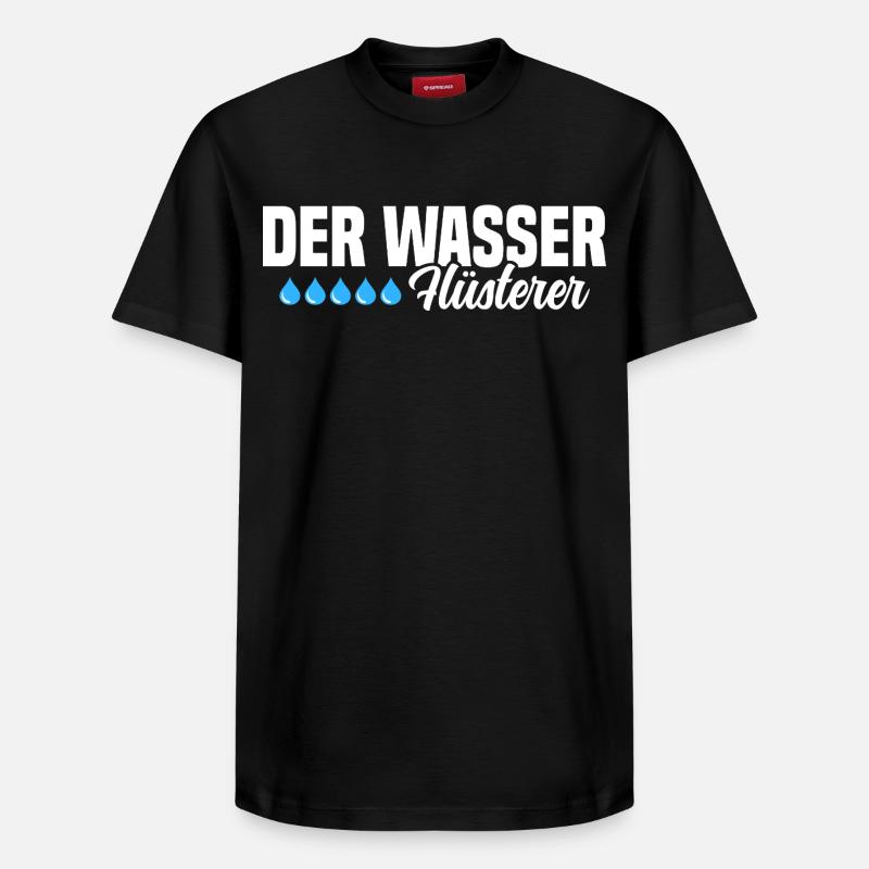 Le Chuchoteur d’Eau - T-shirt unisexe décontracté en coton Supima – de SPREAD - noir