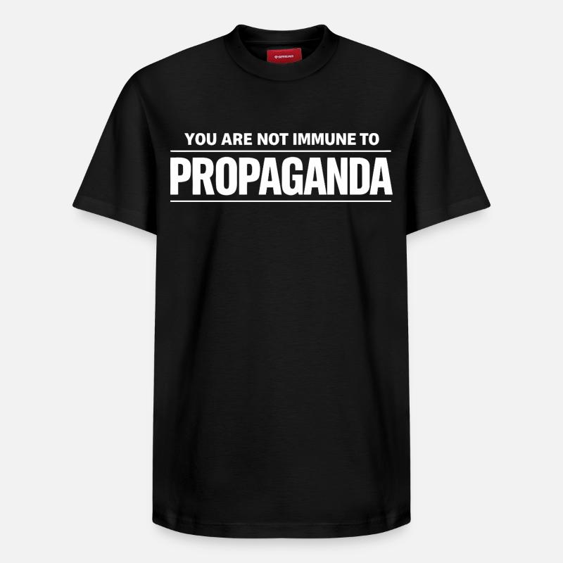 Citation de propagande - T-shirt unisexe décontracté en coton Supima – de SPREAD - noir