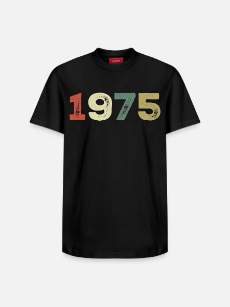 1975 Born 1975 - Relaxed Unisex Supima Cotton T-Shirt – by SPREAD - black