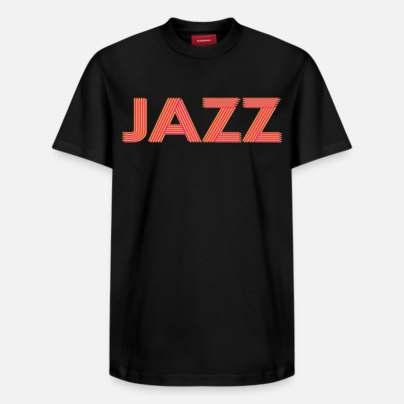 Jazz - Relaxed Unisex Supima Cotton T-Shirt – von SPREAD - Schwarz