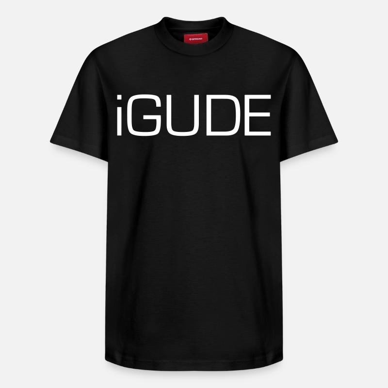 Hessisch - iGude - Relaxed Unisex Supima Cotton T-Shirt – von SPREAD - Schwarz
