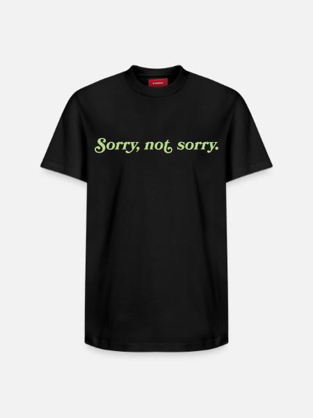 Désolé, pas désolé – Cheeky Attitude - T-shirt unisexe décontracté en coton Supima – de SPREAD - noir