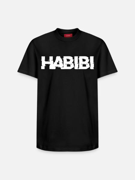 Habibi lettering - Relaxed Unisex Supima Cotton T-Shirt – by SPREAD - black