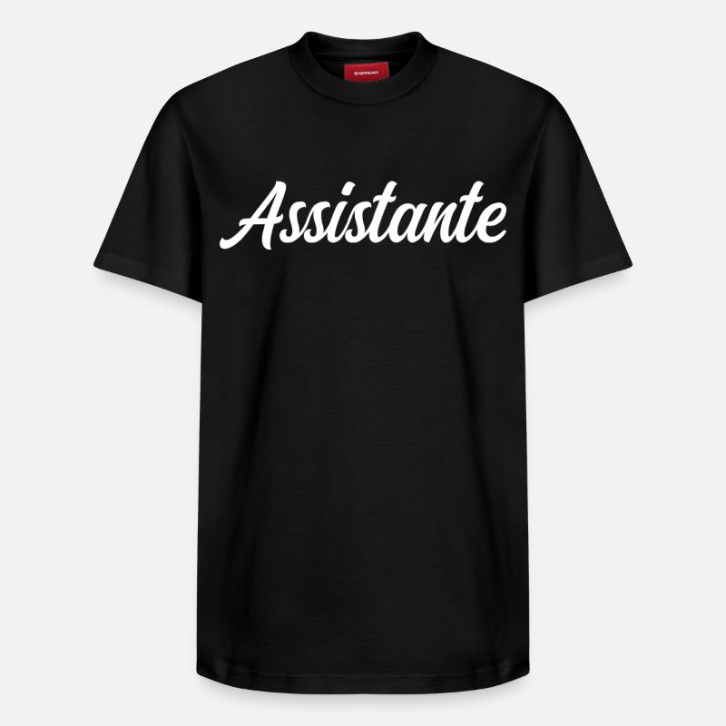 Assistante - T-shirt unisexe décontracté en coton Supima – de SPREAD - noir