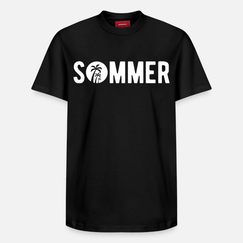 Endlich Sommer - Relaxed Unisex Supima Cotton T-Shirt – von SPREAD - Schwarz