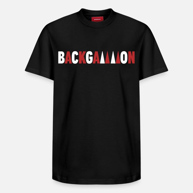 Backgammon - Relaxed Unisex Supima Cotton T-Shirt – von SPREAD - Schwarz
