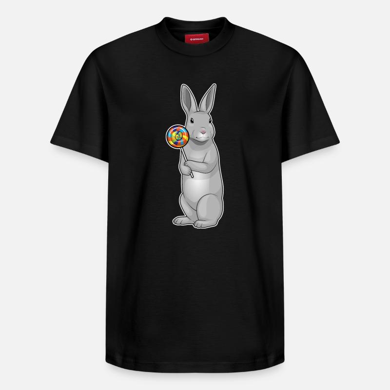 Sucette de lapin - T-shirt unisexe décontracté en coton Supima – de SPREAD - noir