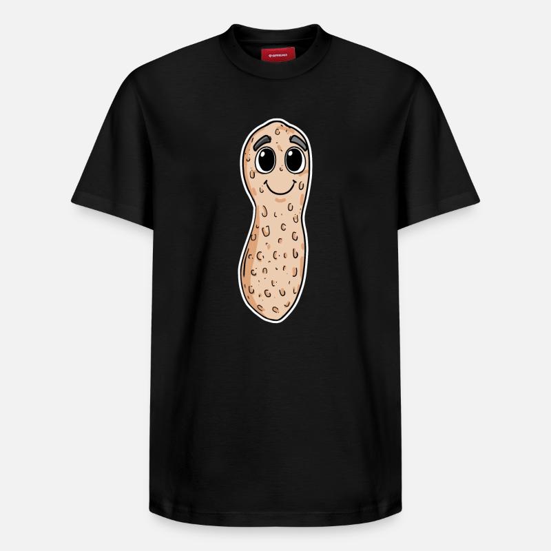 Arachide - T-shirt unisexe décontracté en coton Supima – de SPREAD - noir