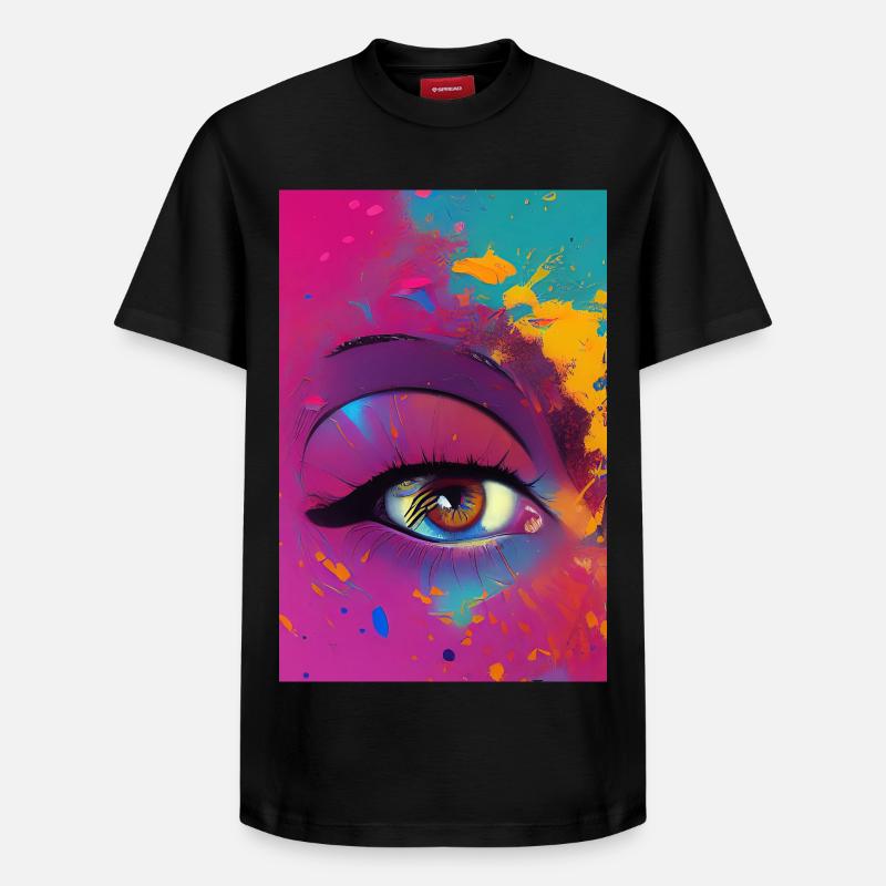 Abstrakte Kunst - Relaxed Unisex Supima Cotton T-Shirt – von SPREAD - Schwarz