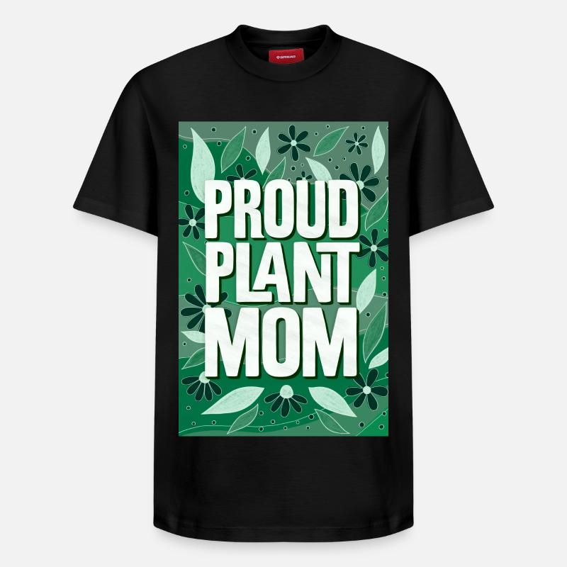 Fière maman de plante - T-shirt unisexe décontracté en coton Supima – de SPREAD - noir