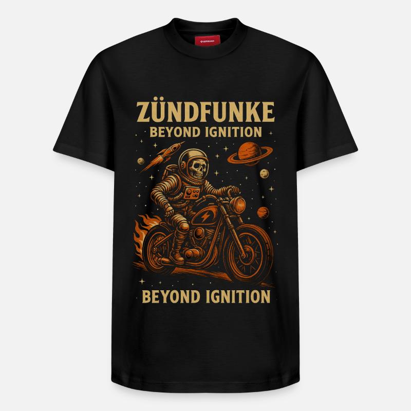 ZÜNDFUNKE – ASTRONAUTE DE L’ANARCHIE - T-shirt unisexe décontracté en coton Supima – de SPREAD - noir