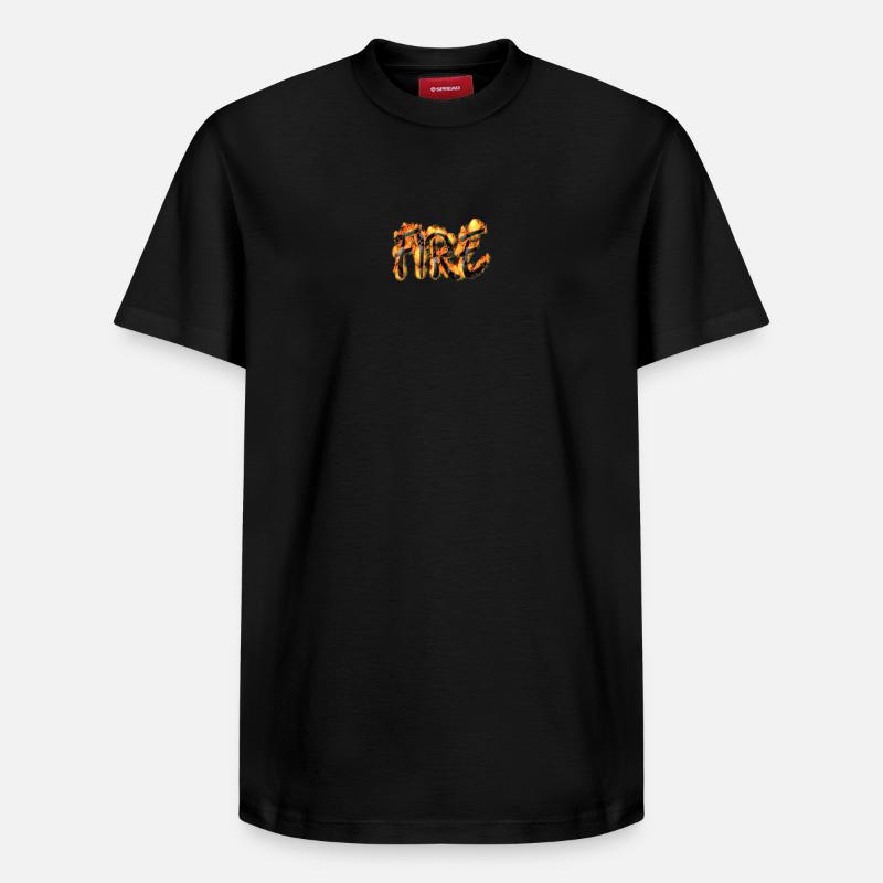 Conception du feu - T-shirt unisexe décontracté en coton Supima – de SPREAD - noir