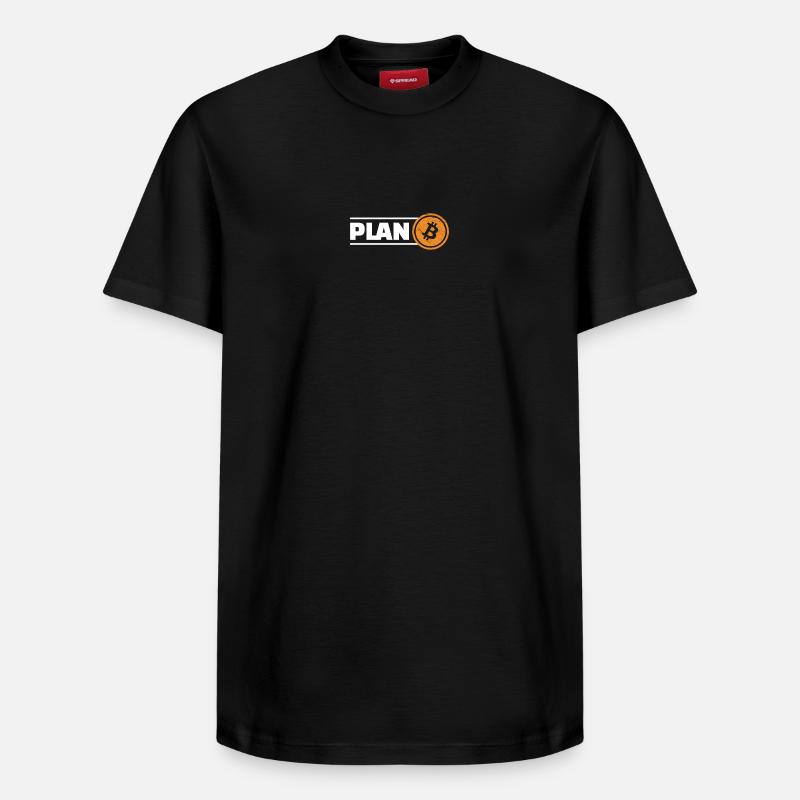 Bitcoin Plan B - T-shirt unisexe décontracté en coton Supima – de SPREAD - noir