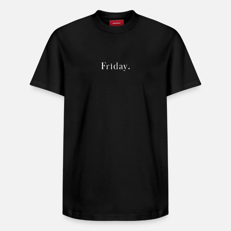 Vendredi - T-shirt unisexe décontracté en coton Supima – de SPREAD - noir
