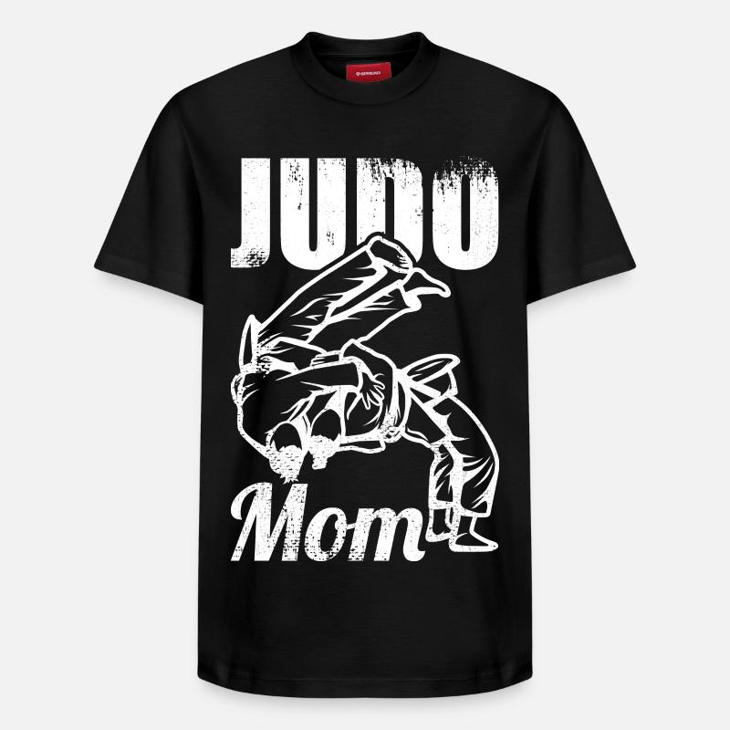 Judo Mama - T-shirt unisexe décontracté en coton Supima – de SPREAD - noir
