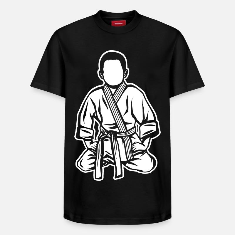 Judo Garçon - T-shirt unisexe décontracté en coton Supima – de SPREAD - noir