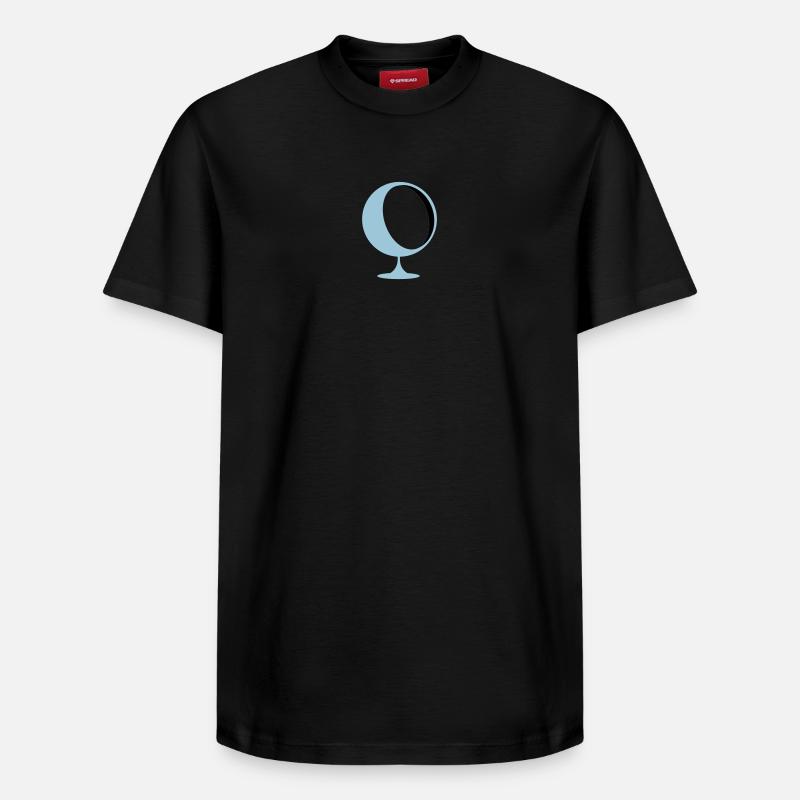 rétro salon chaise Eames Panton - T-shirt unisexe décontracté en coton Supima – de SPREAD - noir