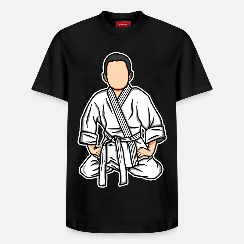 Drôle d’enfant de judo - T-shirt unisexe décontracté en coton Supima – de SPREAD - noir
