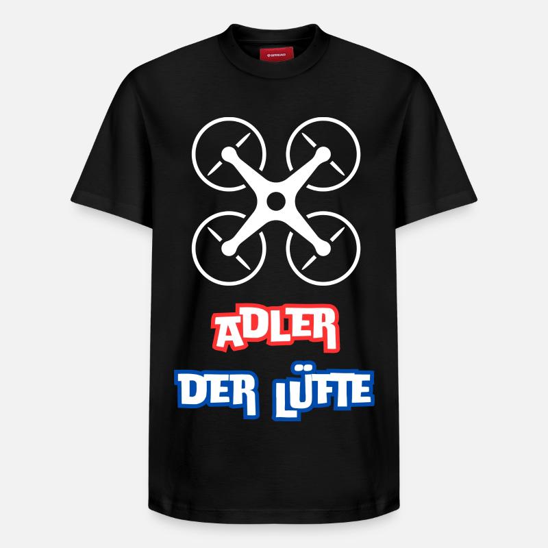 Aigle du ciel - T-shirt unisexe décontracté en coton Supima – de SPREAD - noir