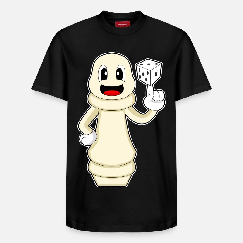 Schachfigur Bauer Schach - Relaxed Unisex Supima Cotton T-Shirt – von SPREAD - Schwarz