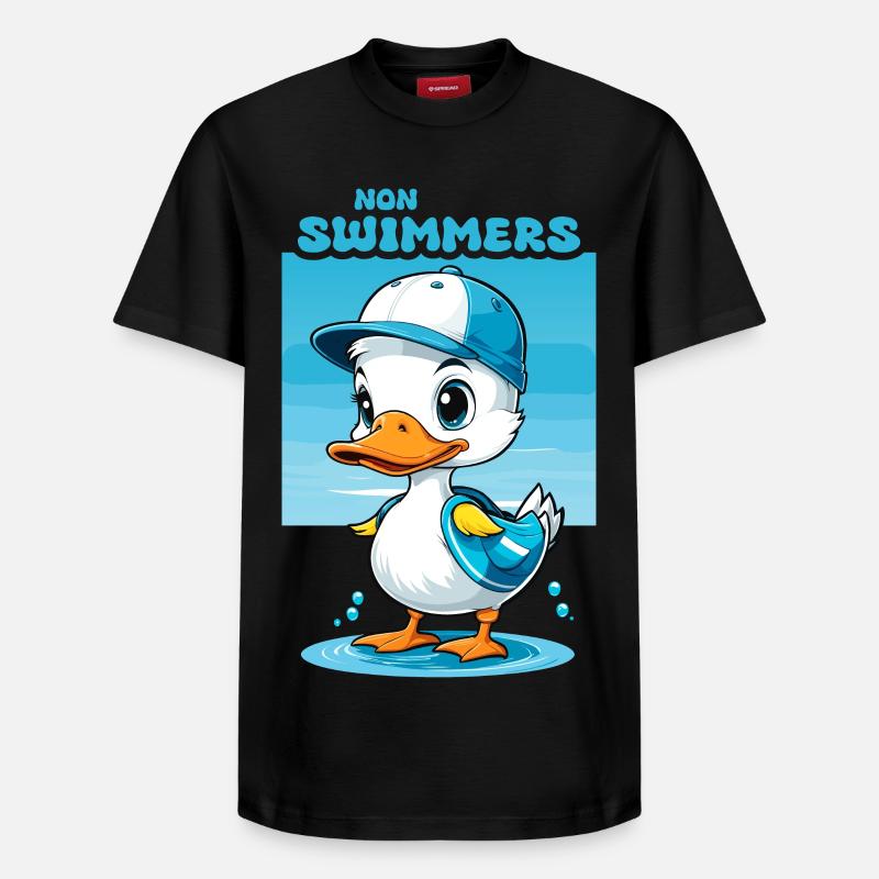 Non-nageurs - T-shirt unisexe décontracté en coton Supima – de SPREAD - noir