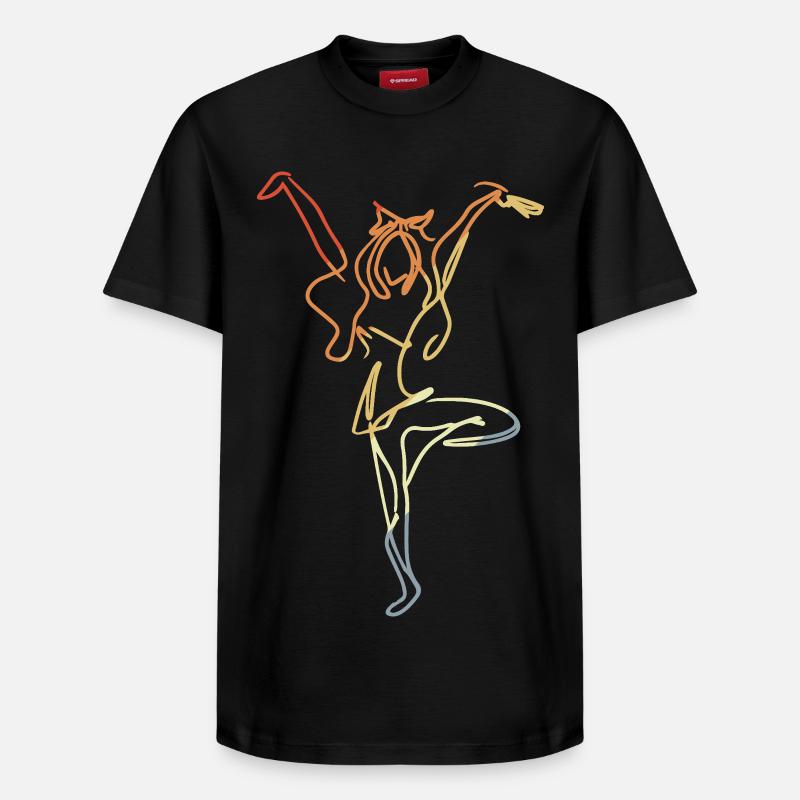 cheerleader - T-shirt unisexe décontracté en coton Supima – de SPREAD - noir