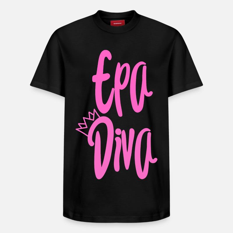 Diva de l’EPA - T-shirt unisexe décontracté en coton Supima – de SPREAD - noir