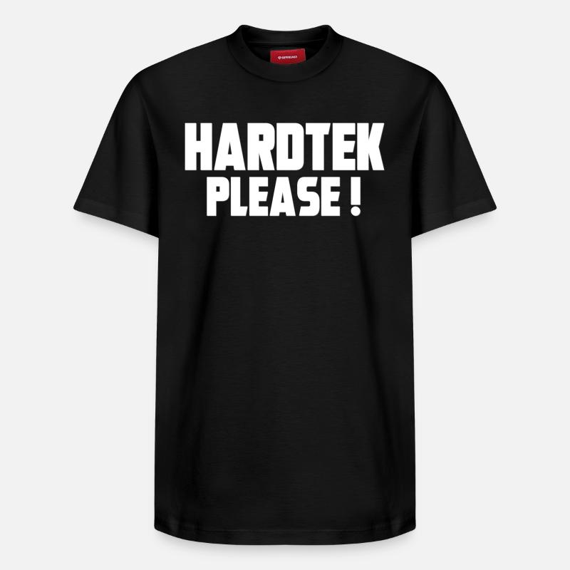 Hardtek Please ! - T-shirt unisexe décontracté en coton Supima – de SPREAD - noir