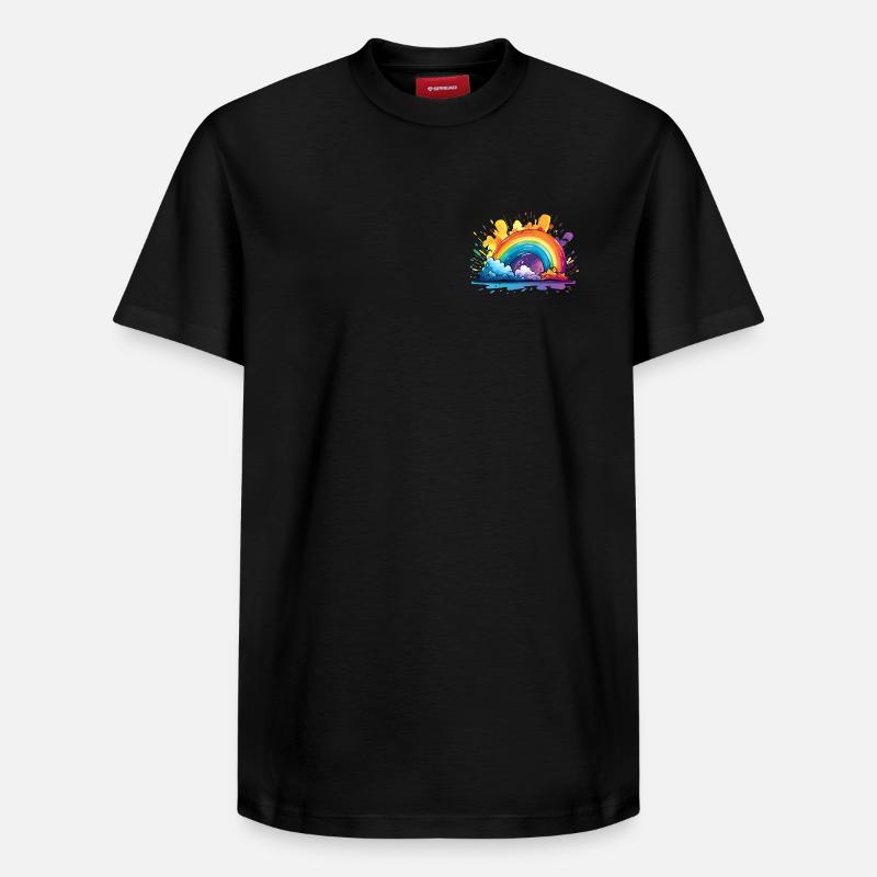 Votre arc-en-ciel - T-shirt unisexe décontracté en coton Supima – de SPREAD - noir