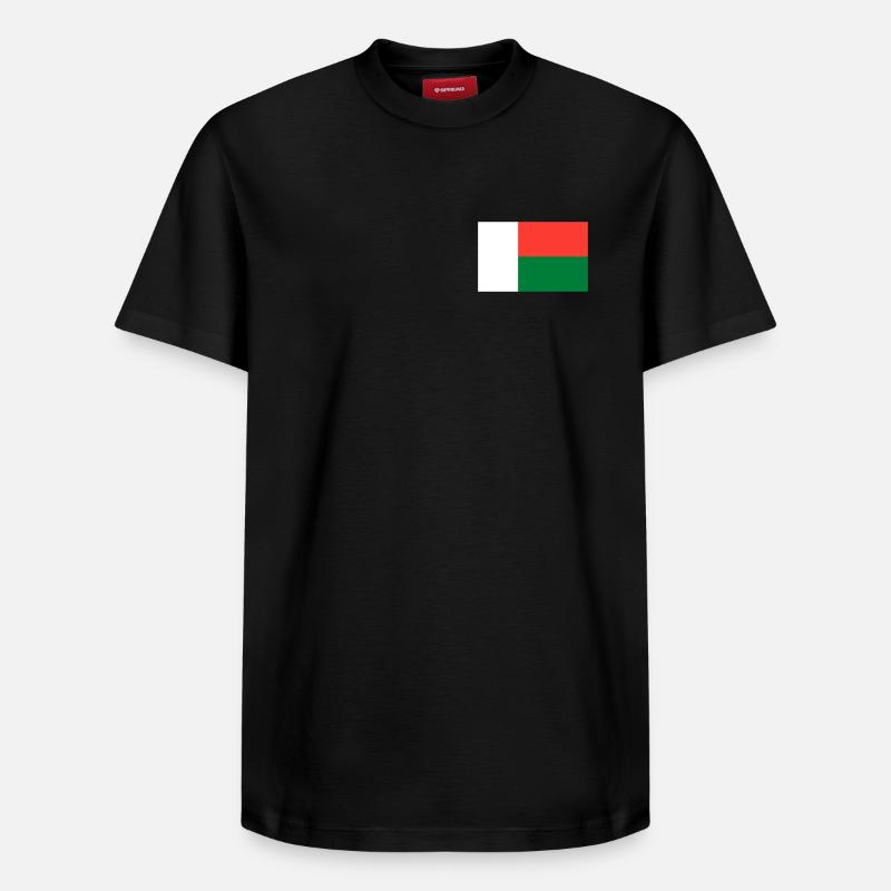 Drapeau de Madagascar - T-shirt unisexe décontracté en coton Supima – de SPREAD - noir