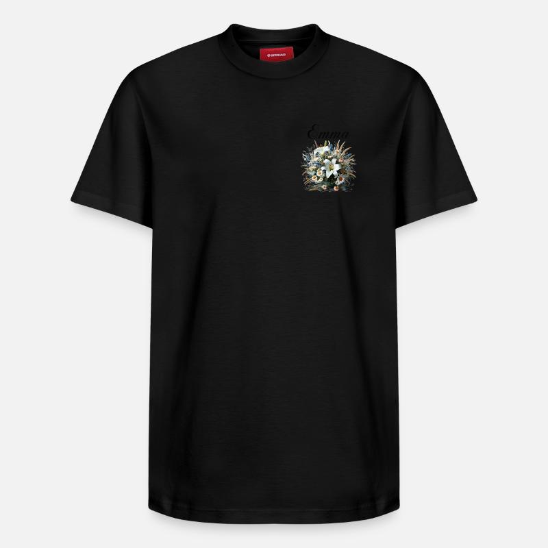 Emma - T-shirt unisexe décontracté en coton Supima – de SPREAD - noir
