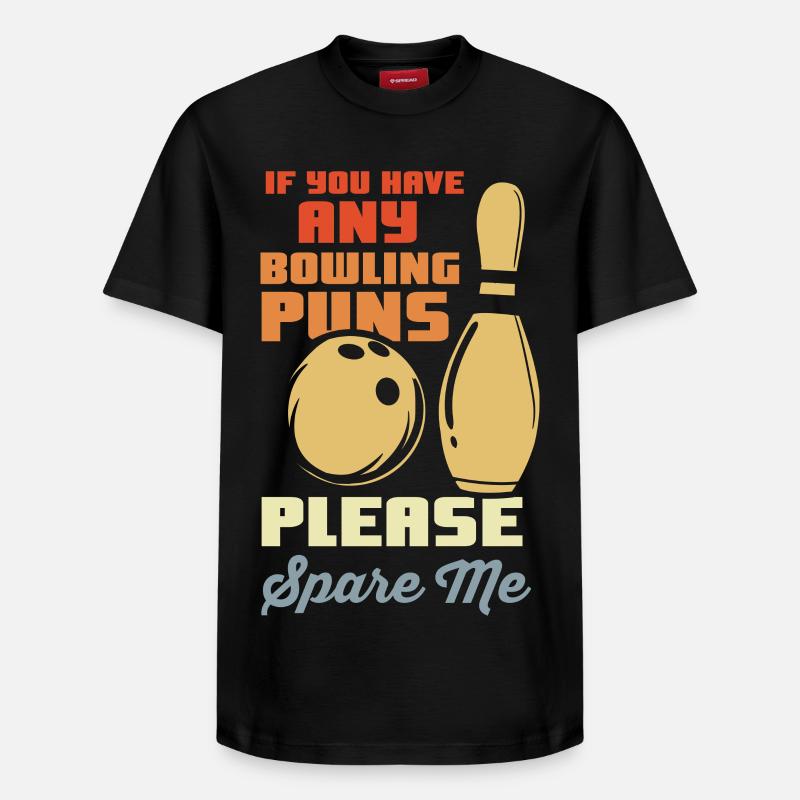 Blague de bowler - T-shirt unisexe décontracté en coton Supima – de SPREAD - noir